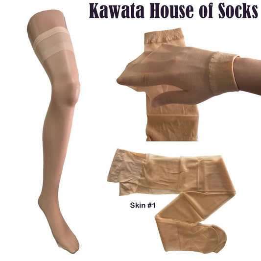 Thigh High Translucent Sheer Stockings, 20 Deniers