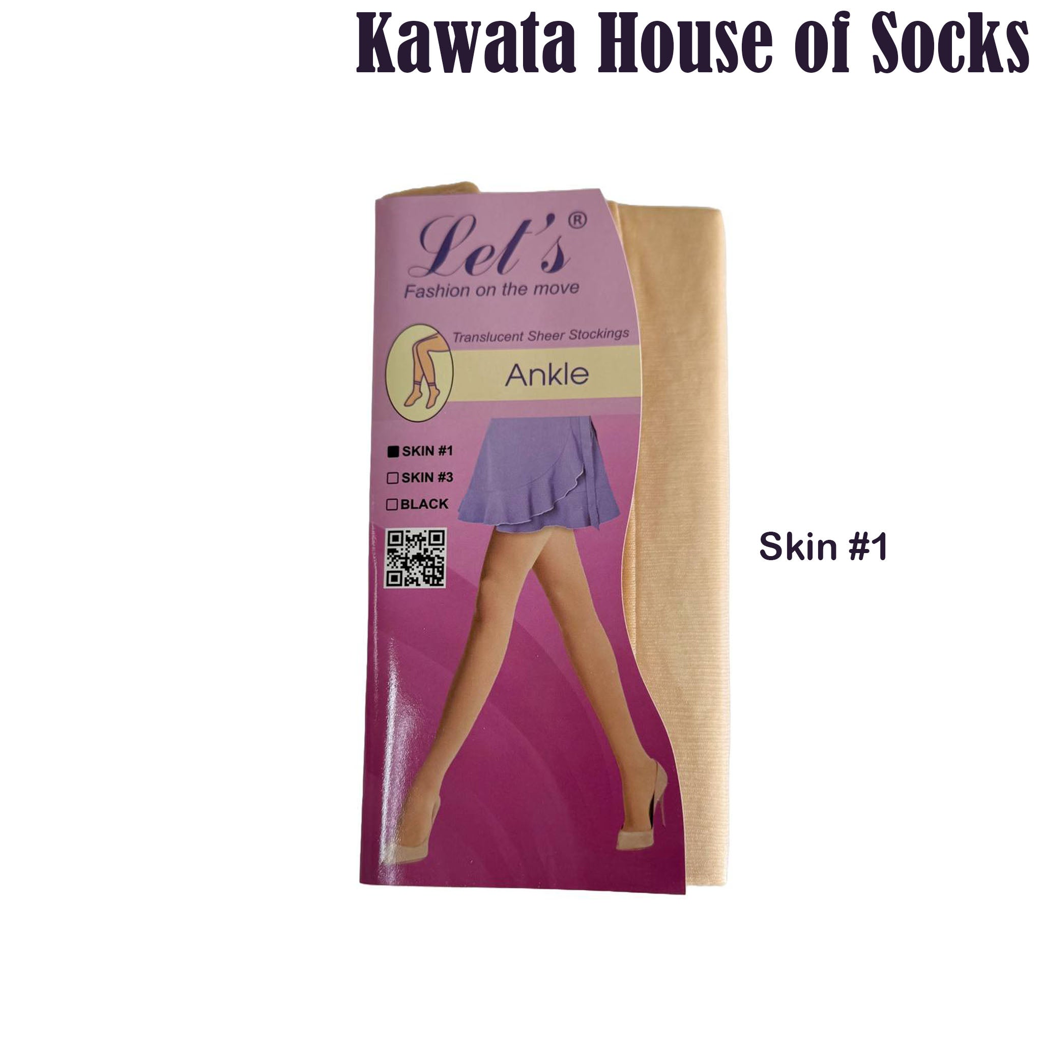 Ankle Translucent Sheer Stockings, 20 Deniers
