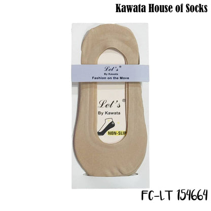 Kawata Cotton Full Round Silicon Grip Foot Cover | Low- Show Socks
