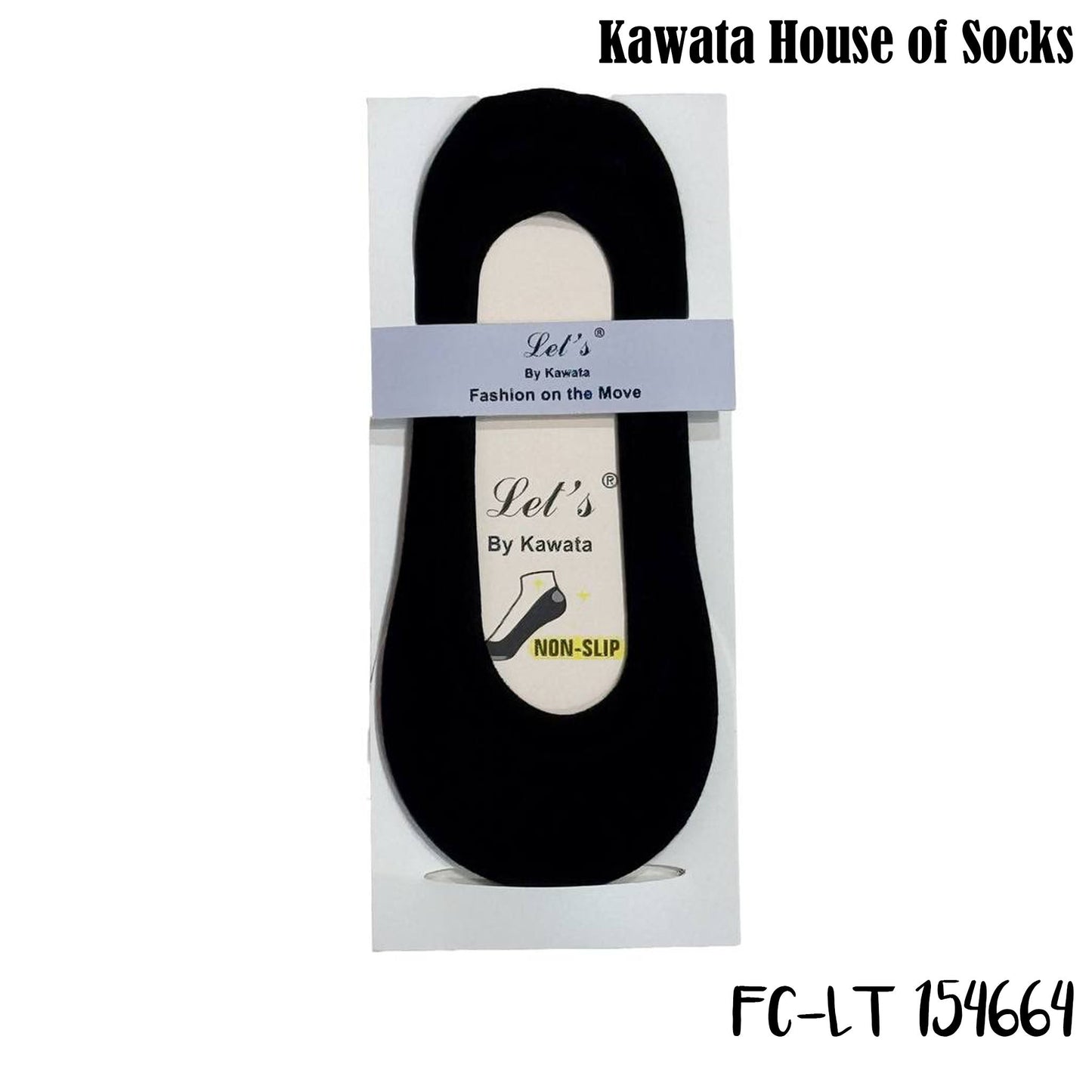 Kawata Cotton Full Round Silicon Grip Foot Cover | Low- Show Socks