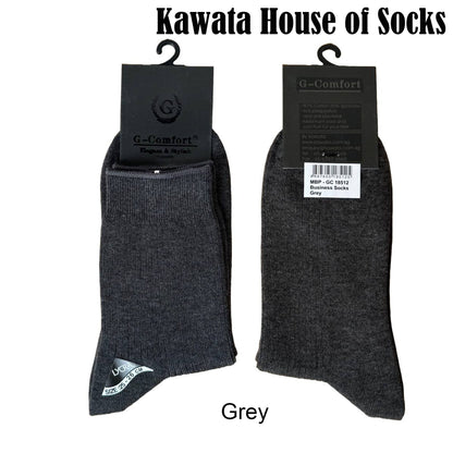 Crew Ribbed Cotton Business Socks