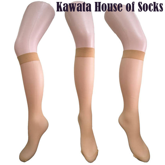 Knee High Translucent Sheer Stockings, 20 Deniers