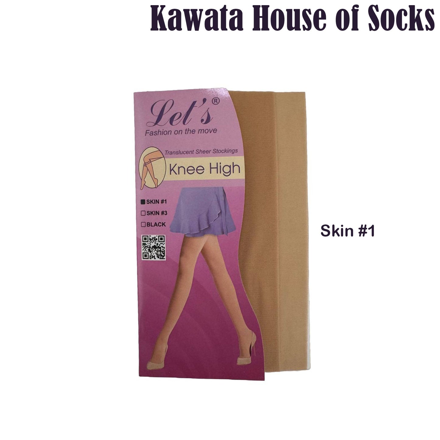 Knee High Translucent Sheer Stockings, 20 Deniers