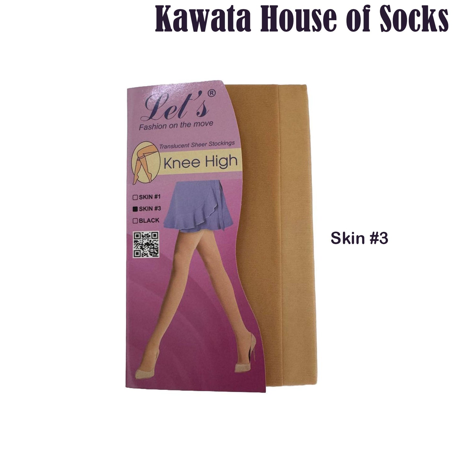 Knee High Translucent Sheer Stockings, 20 Deniers
