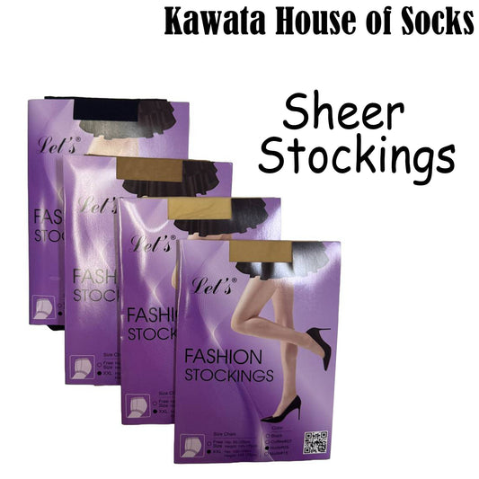 Sheer Stockings Free Size and XXL available, 20 Deniers, Fashion Stockings