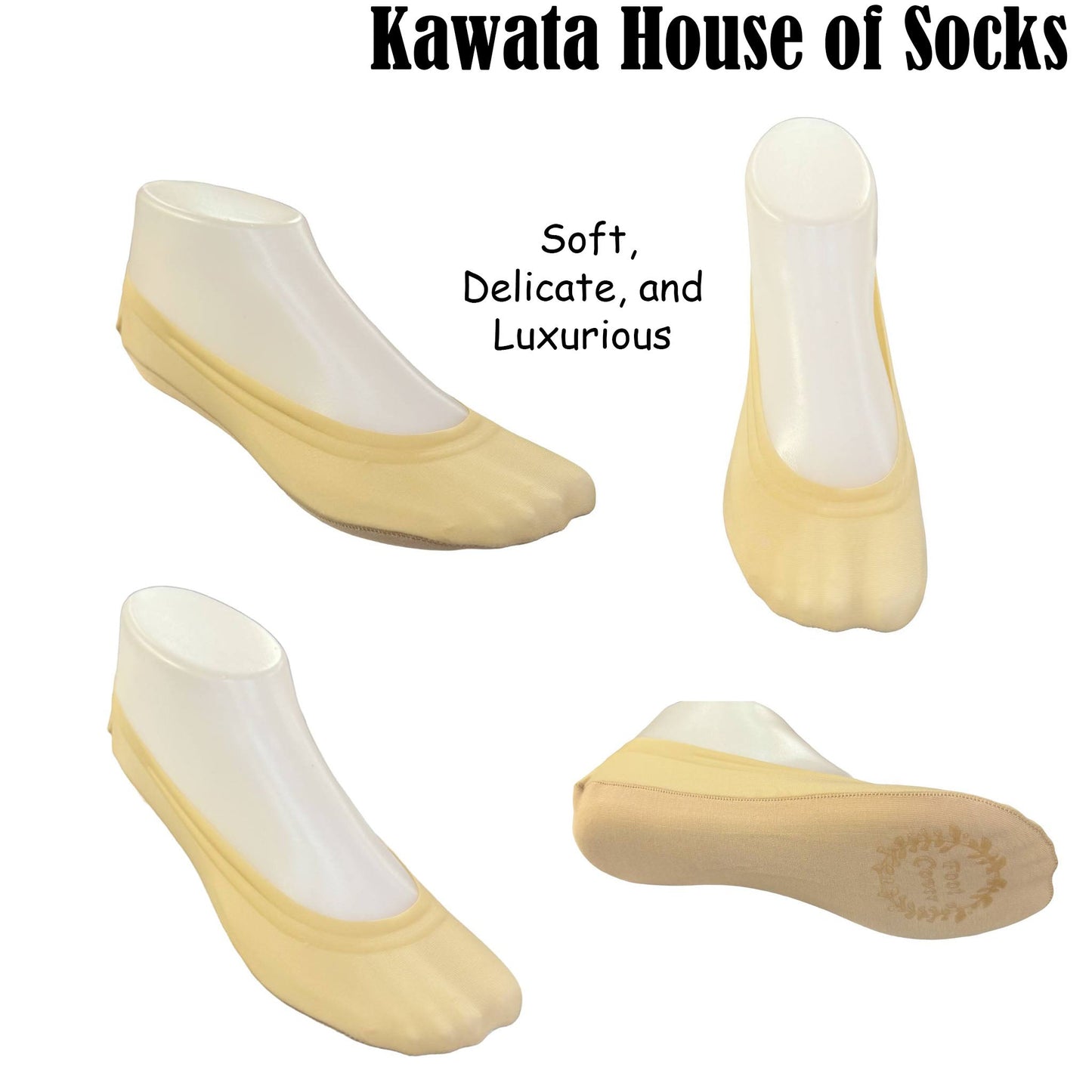 Kawata Nylon Foot Cover Liner with Cotton Base | Low Cut Socks
