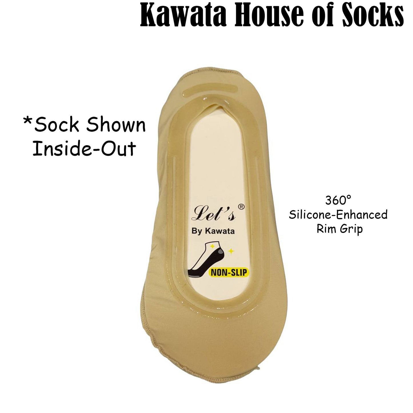 Kawata Nylon Foot Cover Liner with Cotton Base | Low Cut Socks