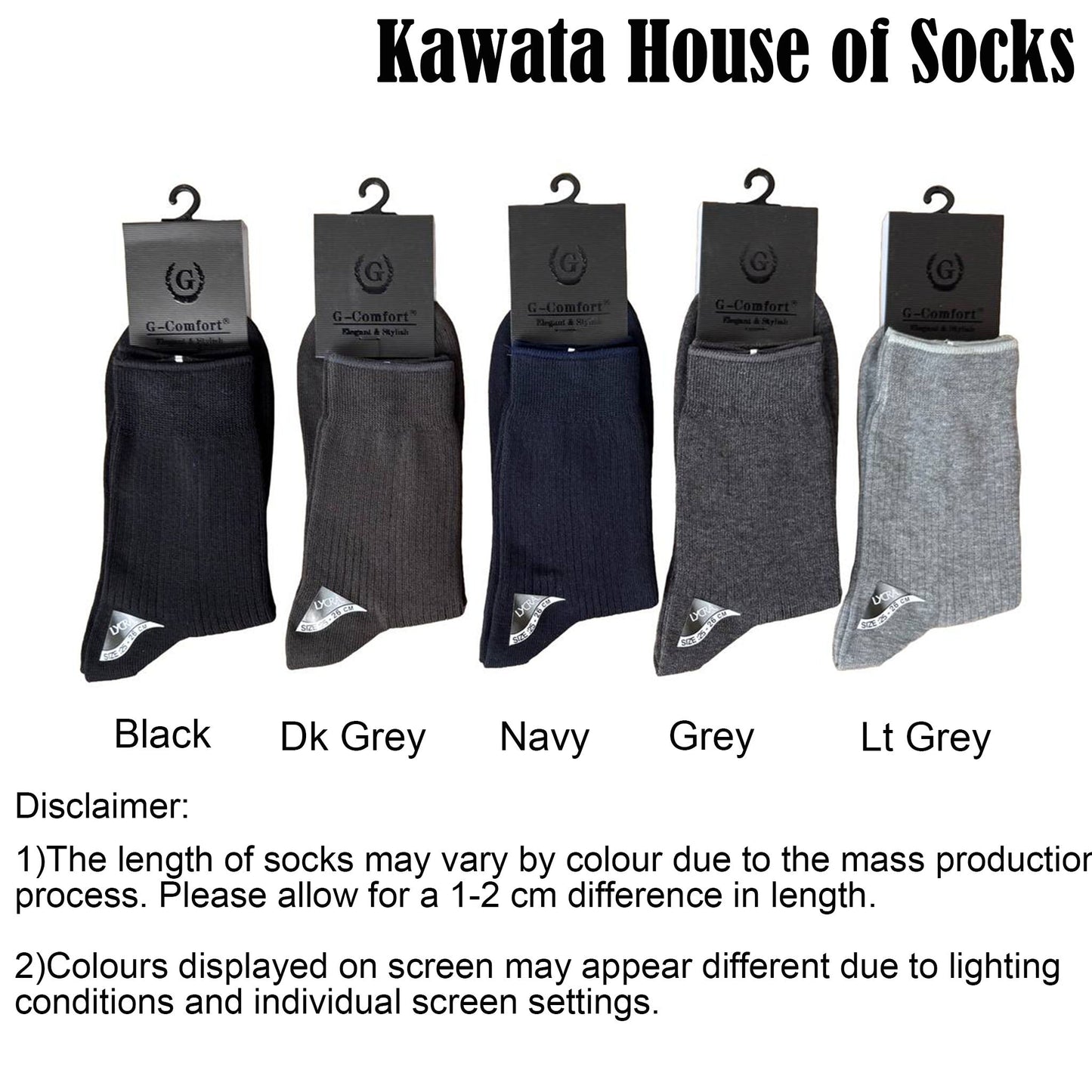 Crew Ribbed Cotton Business Socks