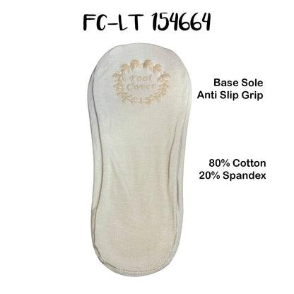 Kawata Cotton Full Round Silicon Grip Foot Cover | Low- Show Socks