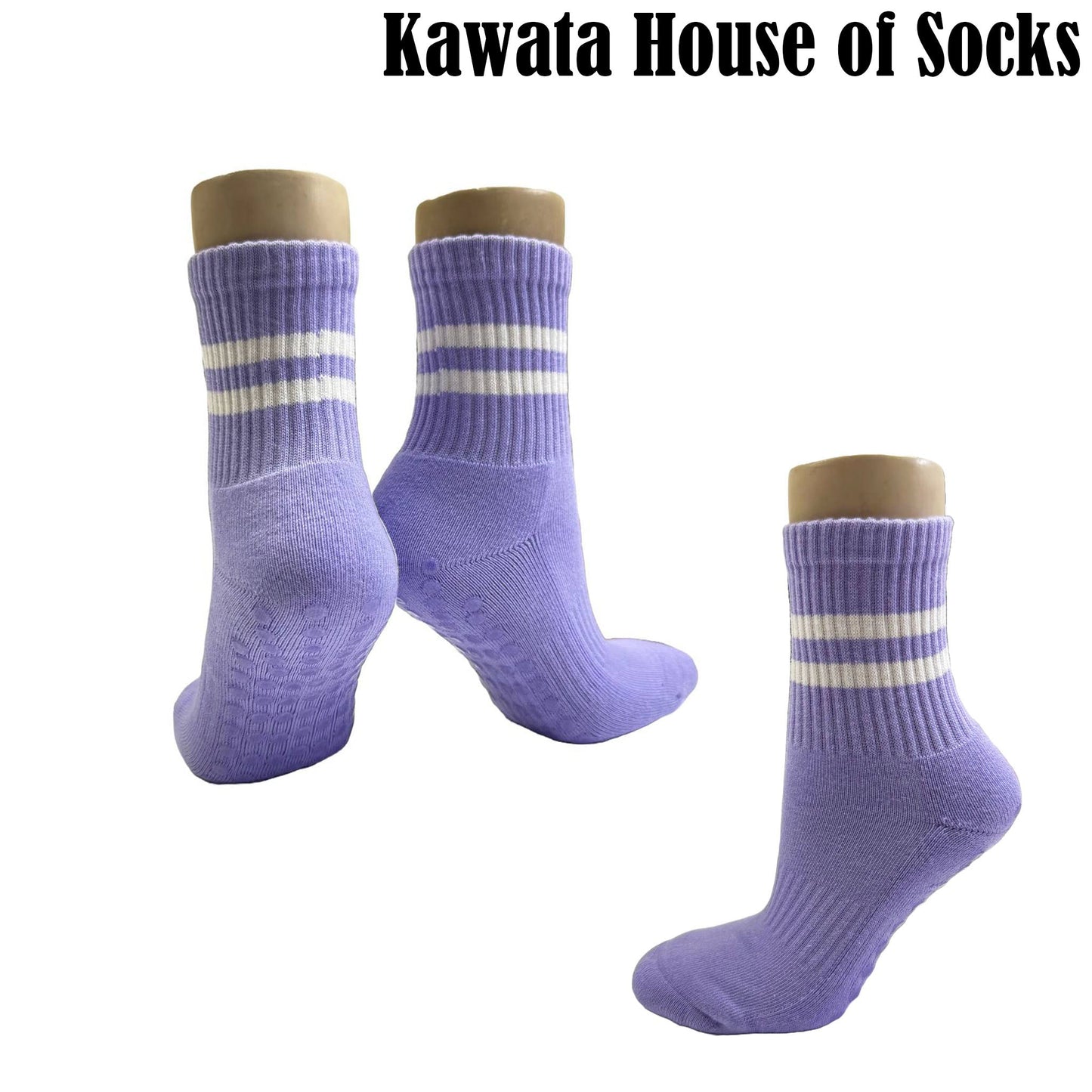 Anti Slip Crew Grip Socks | Pilates Yoga Barre Socks EU36- EU40