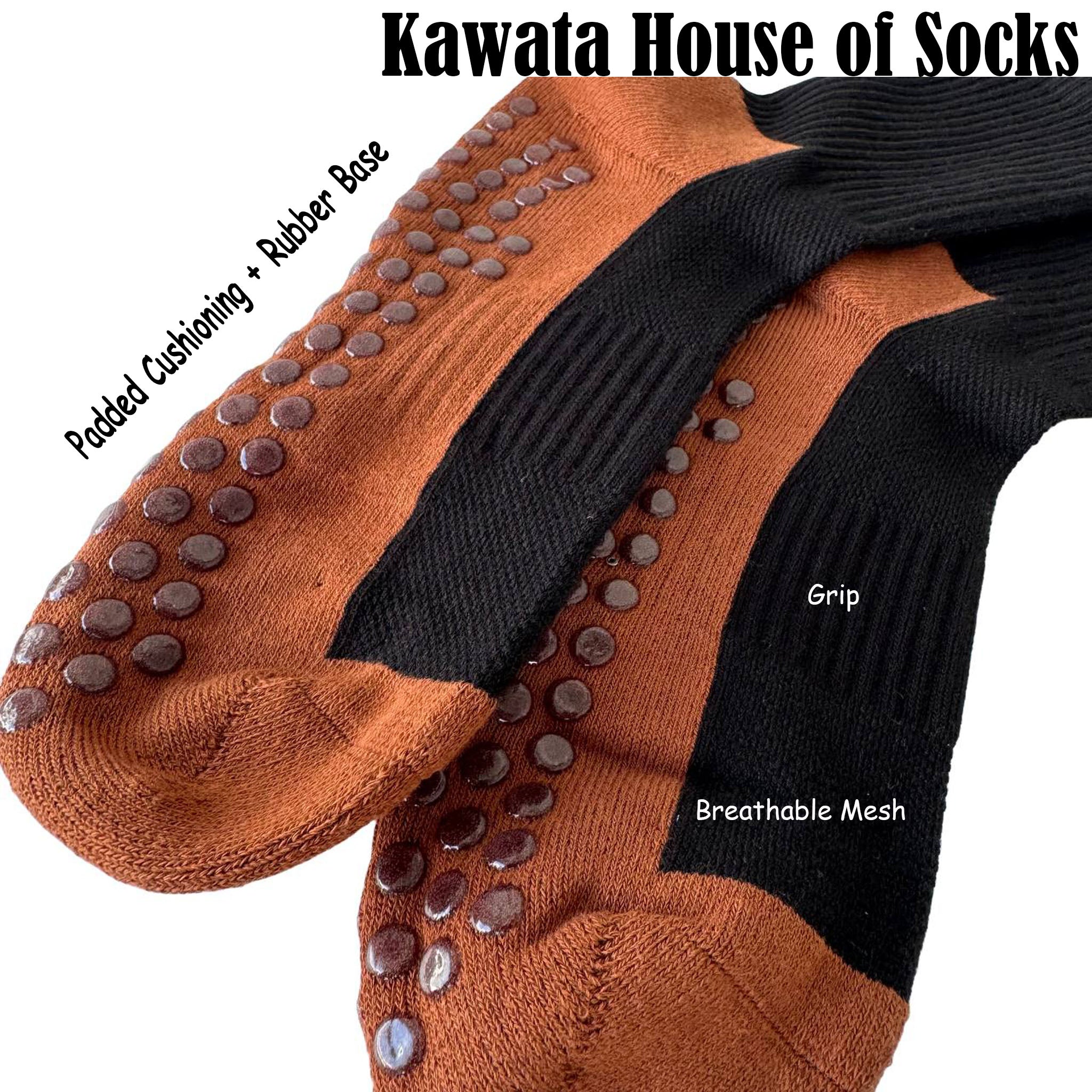 Anti Slip Cushioned Base Grip Socks EU39-EU44 | Yoga Pilate Socks