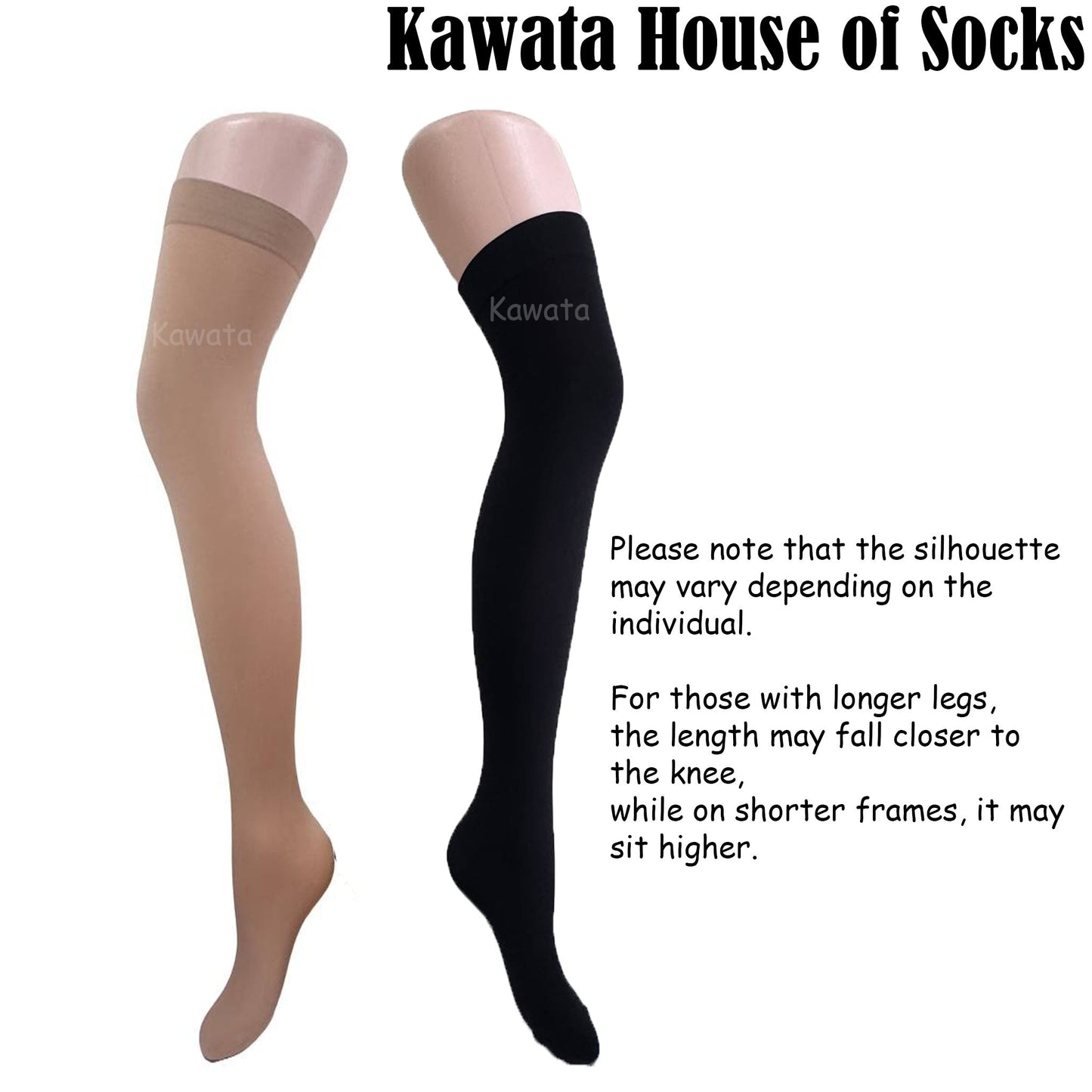 Opaque Over Knee Nylon Stockings | Above Knee Stockings 100 Deniers | Thigh High Stockings