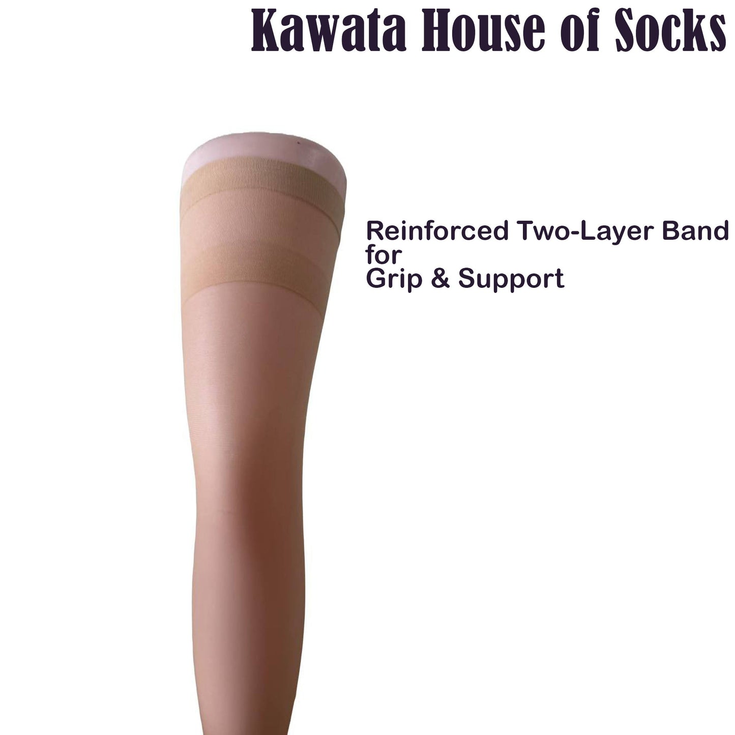 Thigh High Translucent Sheer Stockings, 20 Deniers