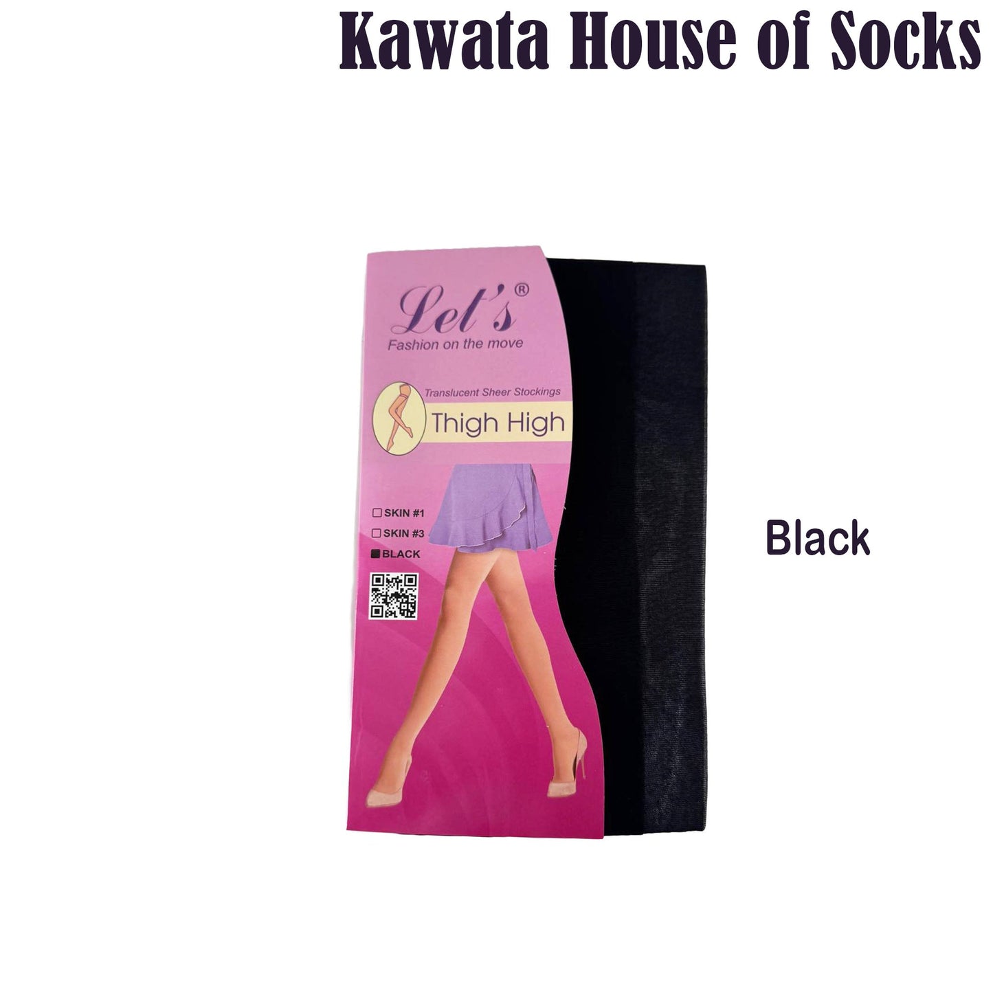 Thigh High Translucent Sheer Stockings, 20 Deniers